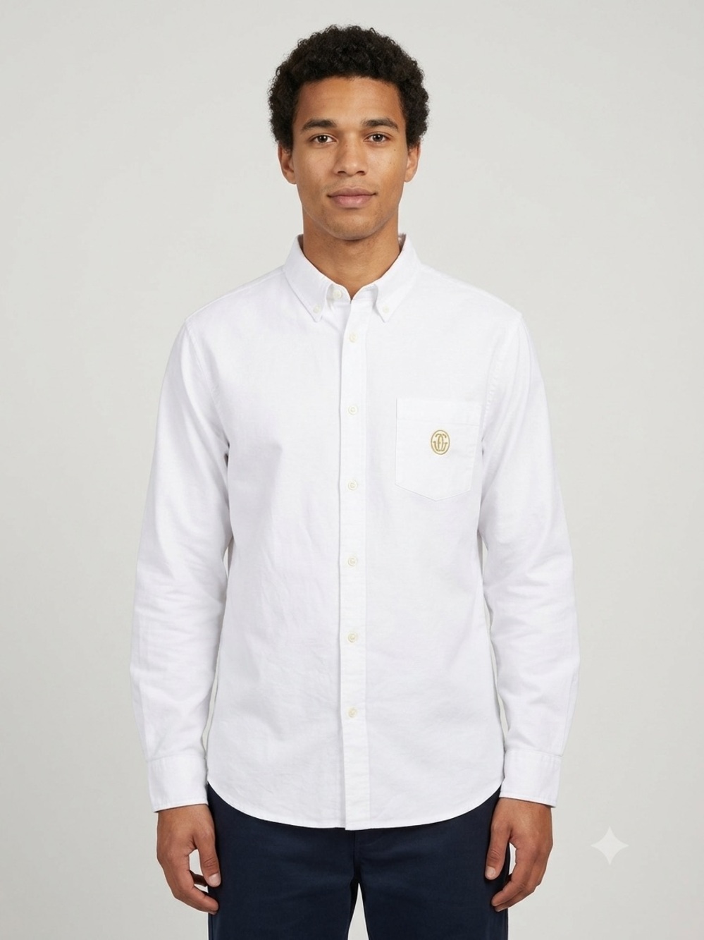 Golf Wang Grand Logo Oxford Button Down Shirt White Men's XL Tyler The Creator